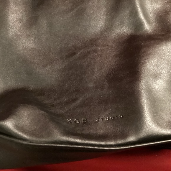 Black KGB Studio black leather purse - Picture 3 of 16